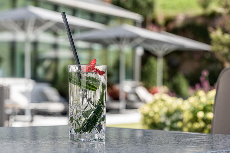 drink a cocktail on the sun terrace