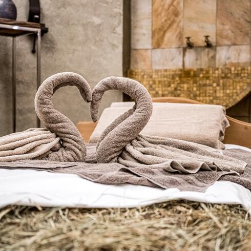 hay bed in hotel edelweiss und gurgl