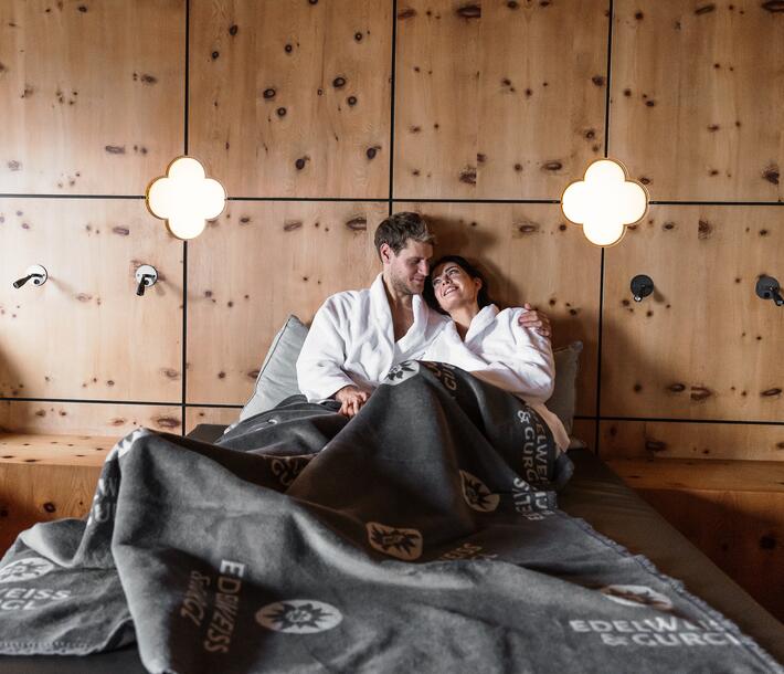 couple in the wellness relaxation room