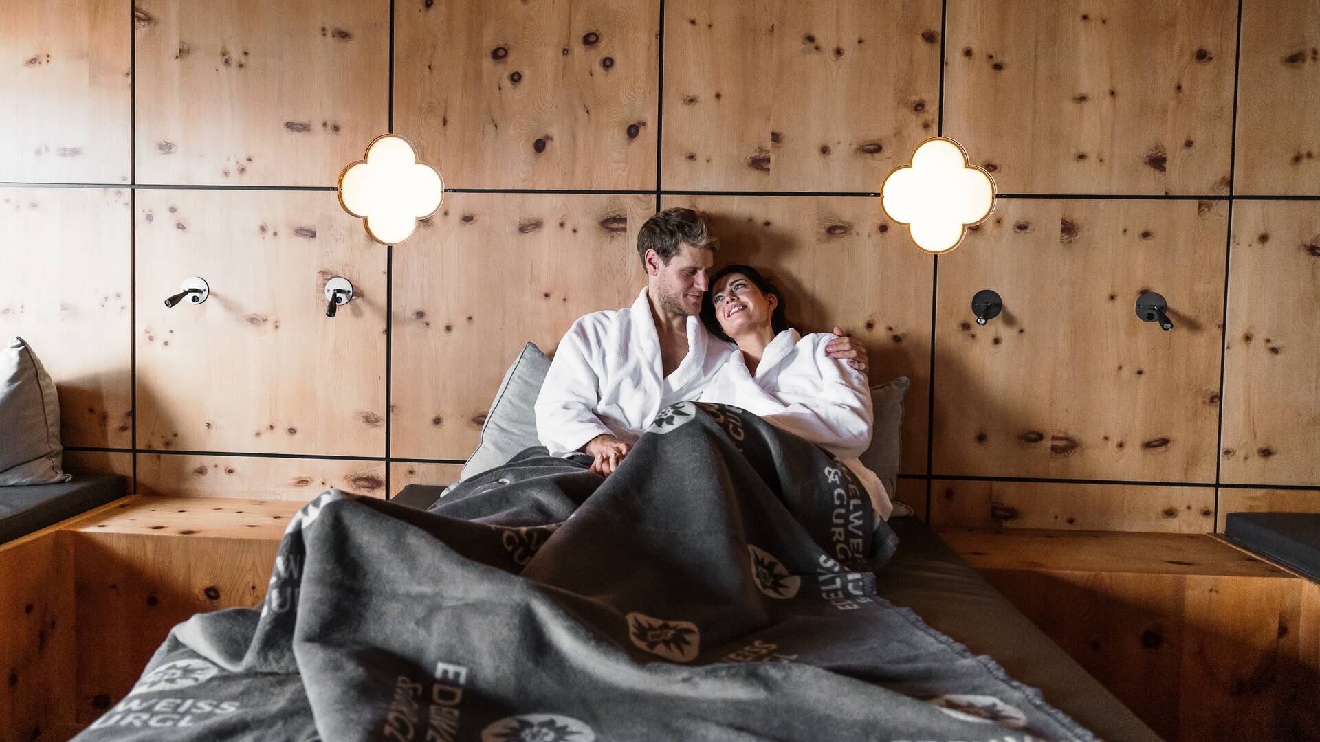 couple in the wellness relaxation room