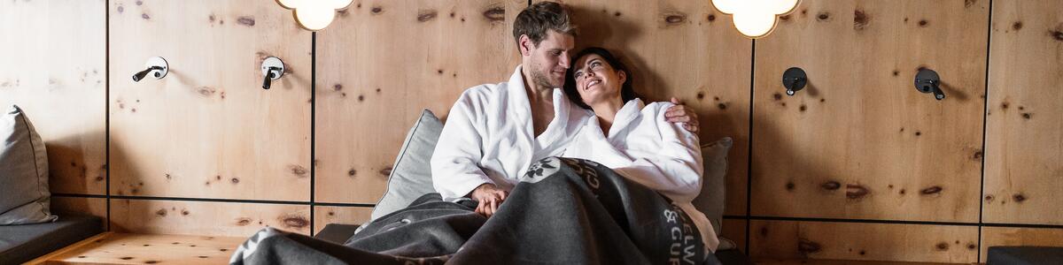 couple in the wellness relaxation room