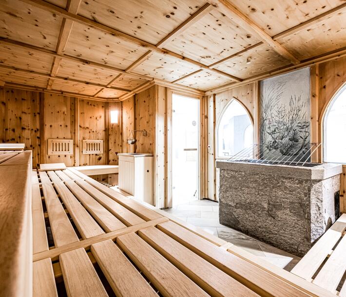 large sauna at the hotel