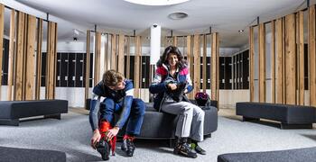 ski cellar in the hotel in Obergurgl