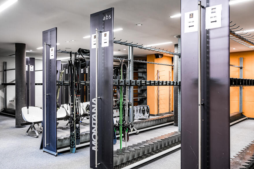 Ski storage room hotel edelweiss und gurgl