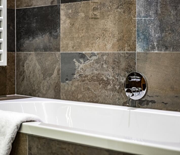 hotel room with bathtub in Tyrol