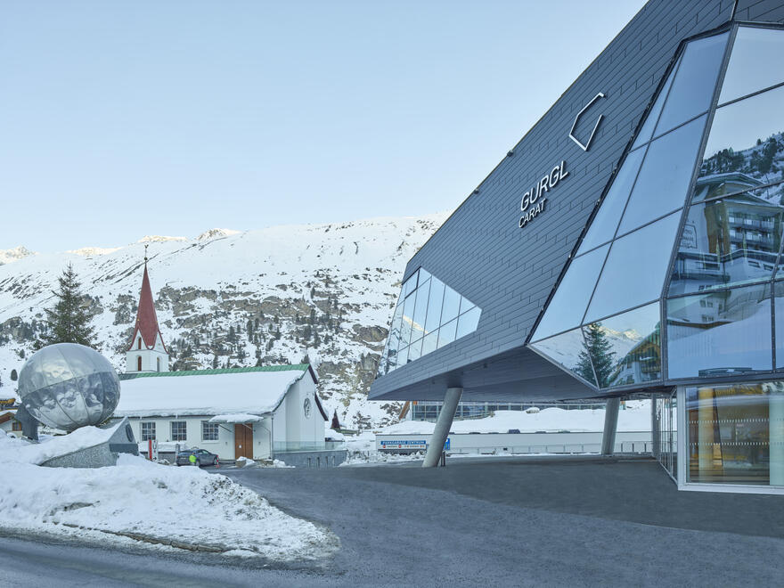luxury seminar building in the mountains