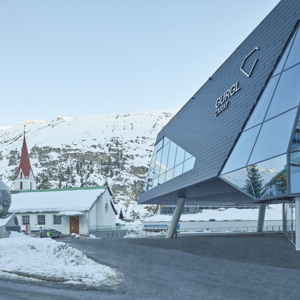 luxury seminar building in the mountains