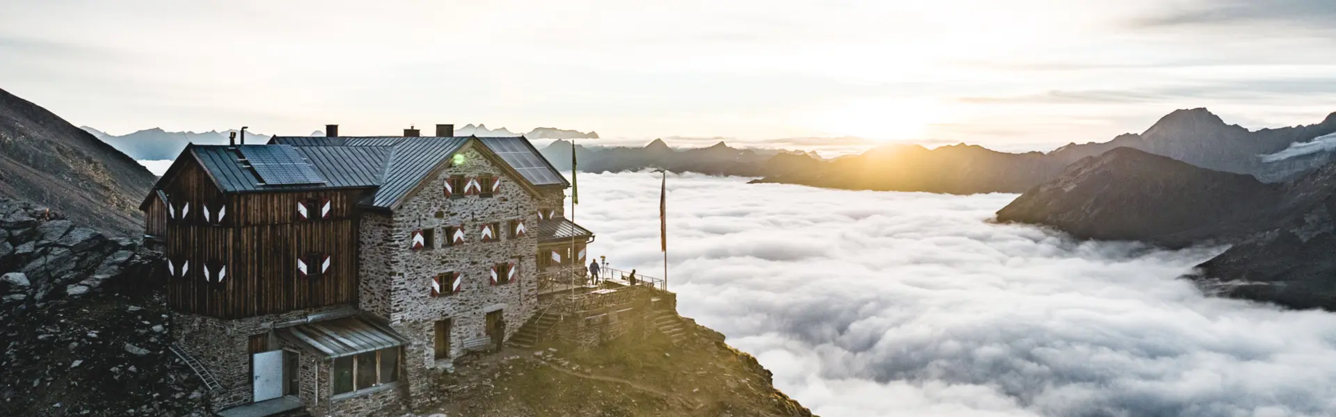 Ramolhaus bei Sonnenuntergang