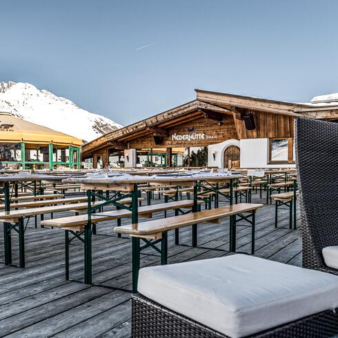 apres ski hut with terrace obergurgl | © Alexander Maria Lohmann