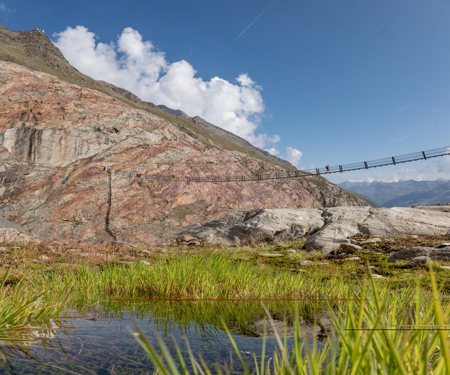 suspension bridge in Obergurgl