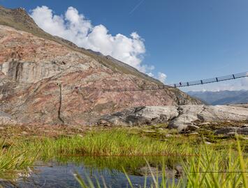 suspension bridge in Obergurgl