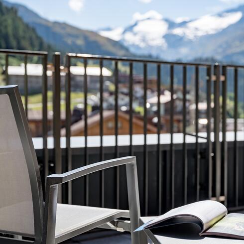 Ausblick Sonnenterrasse Edelweiss Obergurgl